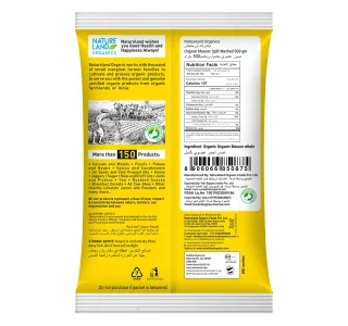 Natureland Organics Masur Split Washed 500 G