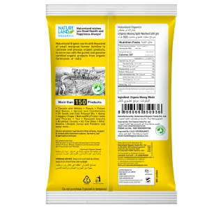 Natureland Organics Moong Split Washed 500 g