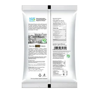 Natureland Organics White Peas 500 g