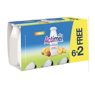 Actimel Immunity Support Multifruit Flavored Low Fat Yogurt Drink 93 Ml 62