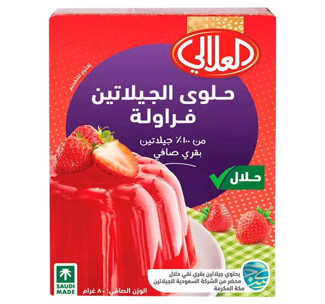 العلالي جيلي فراولة، 6 × 80 جم