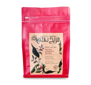 Mazaj Whole Arabica Beans Medium Roast Coffee 250 G