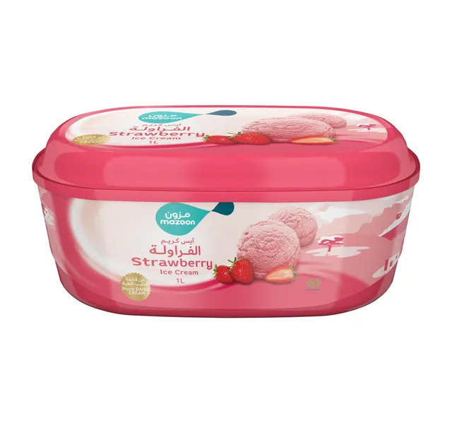 Mazoon Strawberry Ice Cream 1 Litre