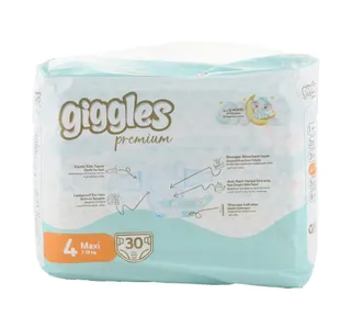 Giggles Premium Baby Diaper Maxi Size 4 7-18 kg 30pcs