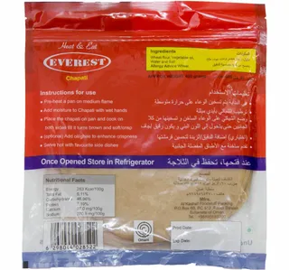Everest Chapati Uncooked 10pcs
