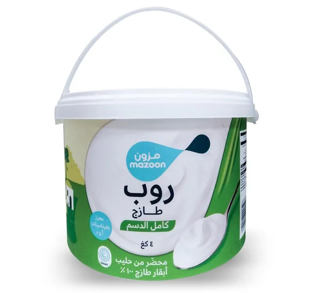 مزون يوغورت طازج كامل الدسم 4 kg