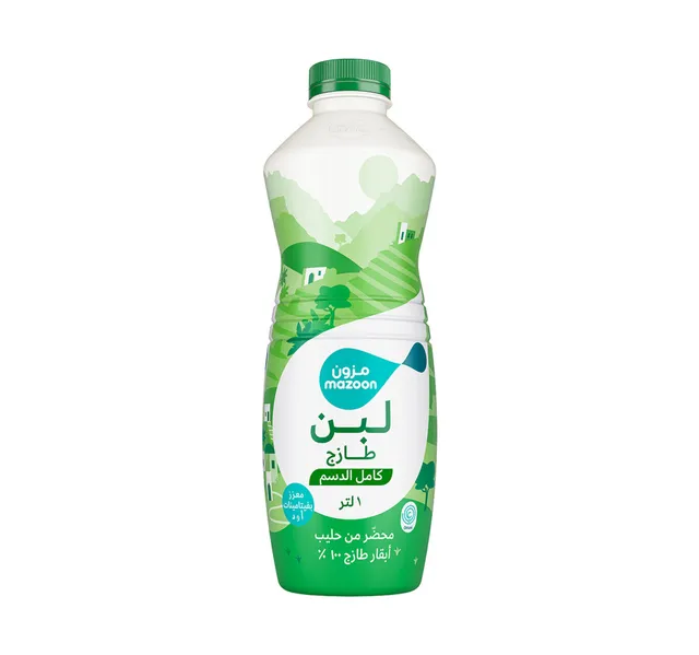 مزون لبان طازج كامل الدسم 1 Litre