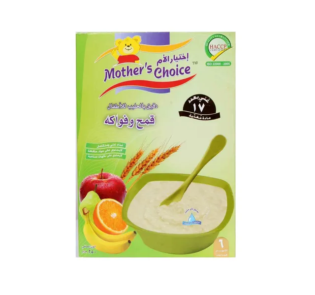 Mother S Choice Baby Wheat Fruits Cereal With Milk 6 Months Onwards 250 G