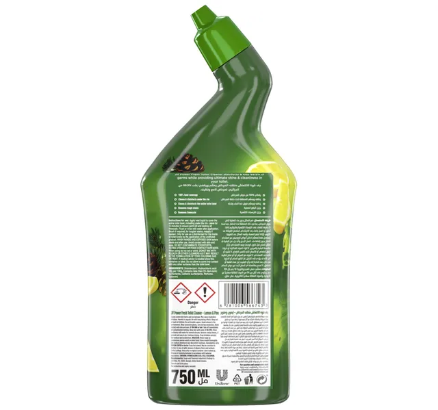 Jif Power Fresh Toilet Cleaner With Lemon Pine Scent 750 Ml