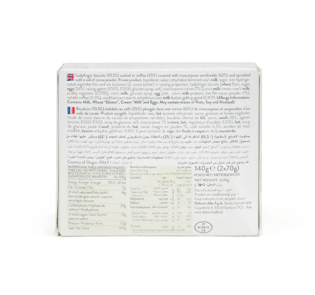 Dolceria Alba Dolc Ego Tiramisu Con Savoiardo 140 G