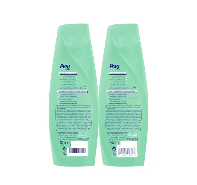 Pert Plus Strength Shine Shampoo With Henna Hibiscus Extracts Value Pack 2