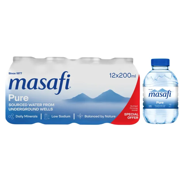 Masafi Pure Drinking Water Value Pack 12 200 Ml
