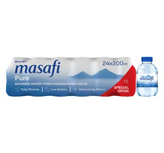 Masafi Pure Bottled Drinking Water Value Pack 24 200 Ml