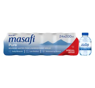 Masafi Pure Bottled Drinking Water Value Pack 24 200 Ml