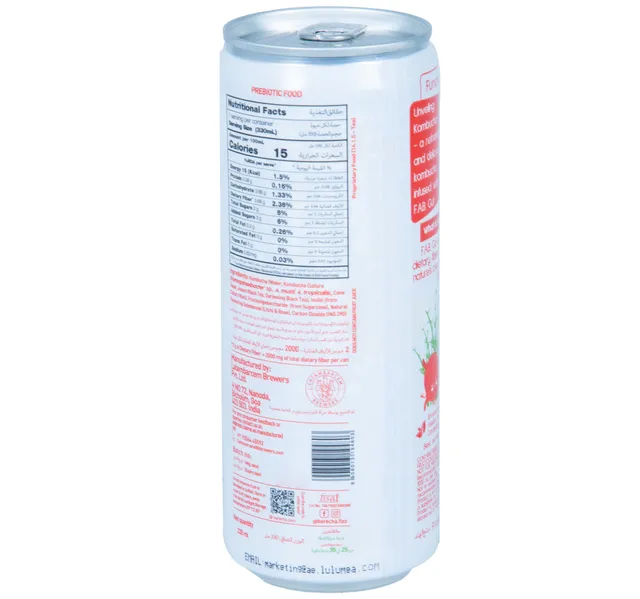 بوريتشا كومبوشا روز وليتشي منخفض السعرات مشروب شاي بريبايوتيك 330 Ml