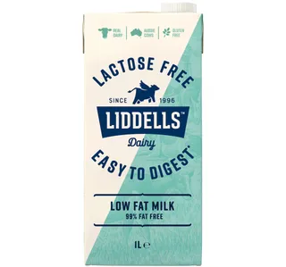 Liddells Dairy Lactose Free Easy to Digest Low Fat Milk 1Litre