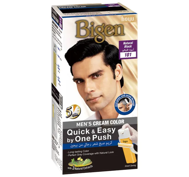 Bigen Natural Black Mens Color Cream 101 1 Pkt