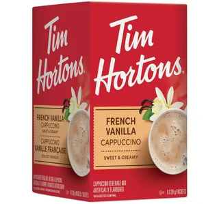 Tim Hortons French Vanilla Cappuccino Sweet & Creamy 8 x 28 g