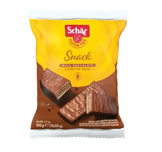 Schar Gluten Free Snack Chocolate Wafer 105 G