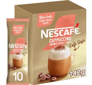 Nescafe Cappuccino Coffee Mix Unsweetened Taste 14 2 G
