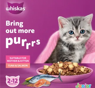 Whiskas Tuna Salmon Flavour Mother And Kitten Dry Food Bag 1 1 Kg