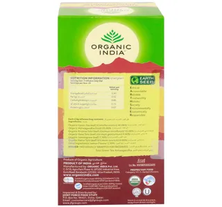 Organic India Tulsi Ashwagandha Green Tea 25Teabags
