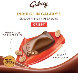 Galaxy Crispy Milk Chocolate Bar 24 x 36 g