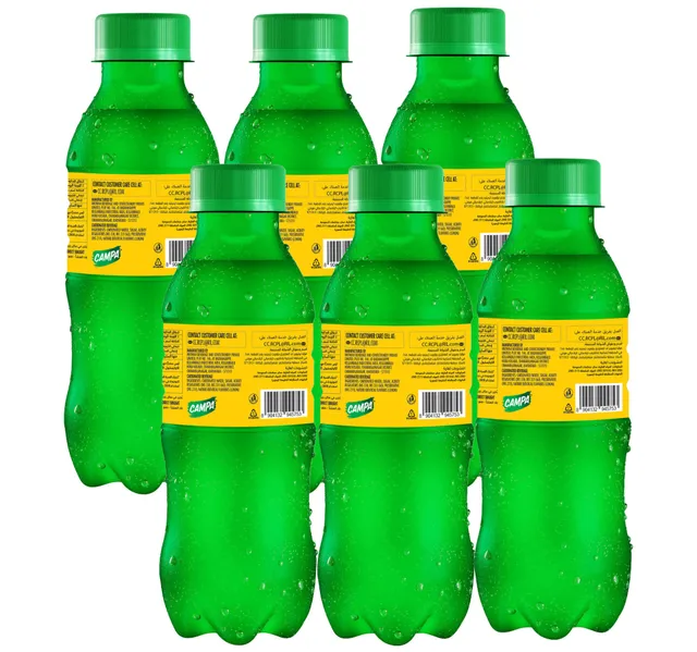 كامبا مشروب غازي زجاجة بنكهة الليمون باقة قيمة 6 X 200 Ml