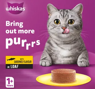 Whiskas Sardines Flavour In Loaf Can Cat Food For Adult Cat 1 Years 400 G