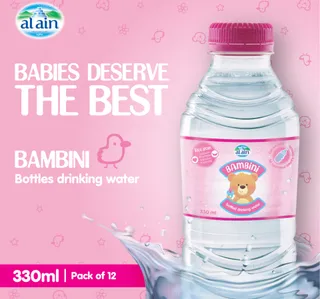 Al Ain Bambini Bottled Drinking Water For Babies 12 330 Ml