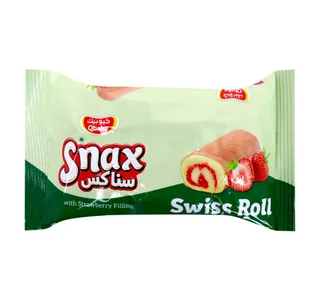 QBake Swiss Roll Mini Strawberry 20 g