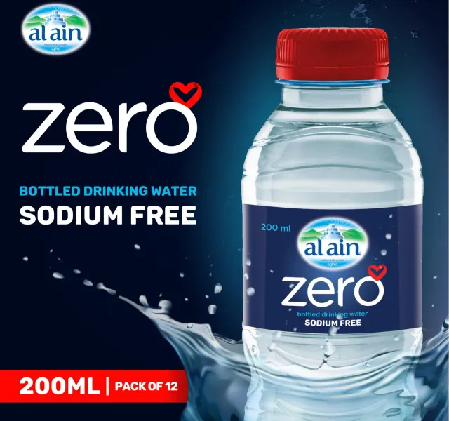 Al Ain Zero Bottled Drinking Water Sodium Free 12 200 Ml