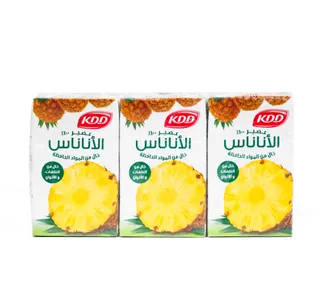 كي دي دي عصير أناناس 250 مل × 6 حبات