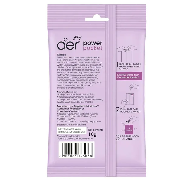 Aer Power Pocket Bathroom Fragrance Berry Rush 10 G