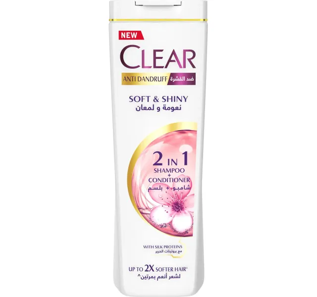 Clear W Shmp Ad Soft Shn 600ml