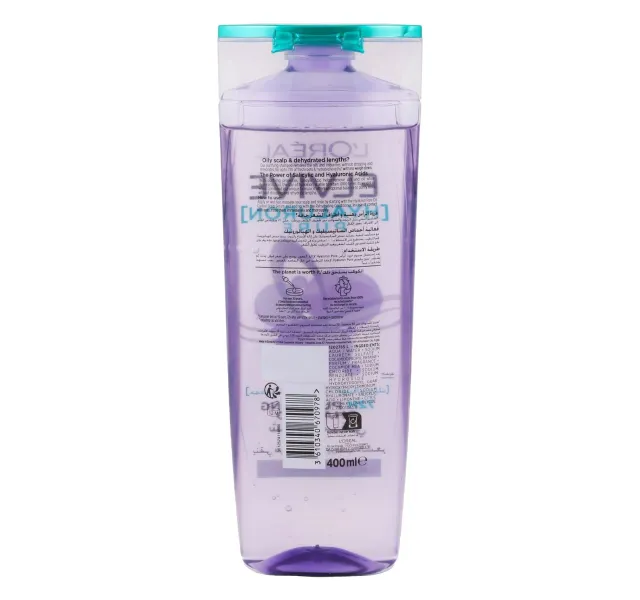 L Oreal Paris Elvive Shampoo Hyaluron Pure Value Pack 2 X 400 Ml