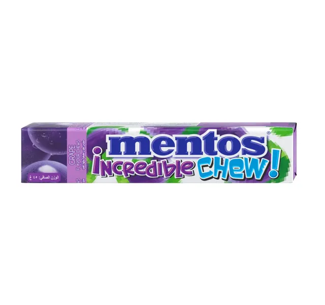 Mentos Incredible Chew With Grape Flavour 45 G
