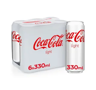 كوكا كولا لايت علبة باك قيمة 6 x 330 ml