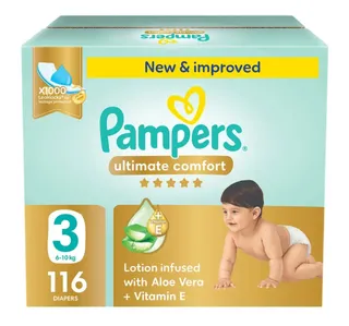 Pampers Ultimate Comfort Diaper 3 Size 6-10kg 116 pcs