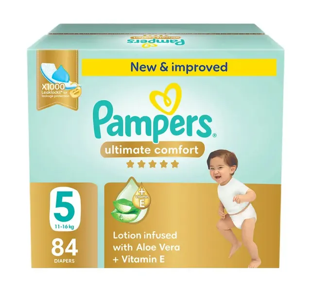 Pampers Ultimate Comfort Diaper 5 Size 11 16kg 84 Pcs