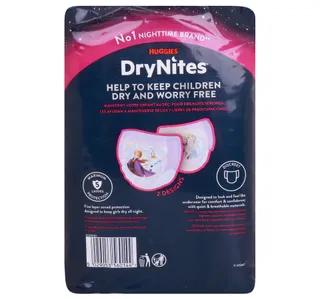Huggies Drynites Pyjama Pants 35 Years Bed Wetting Diaper Girl 1623 Kg
