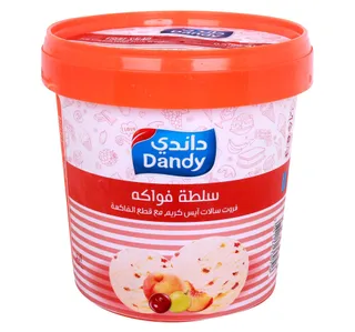 داندي آيس كريم سلطة فواكه مع قطع فواكه 1 Litre