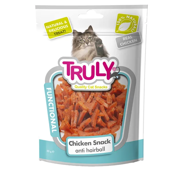 Truly Chicken Snack Anti Hairball Cat Snacks 50 G