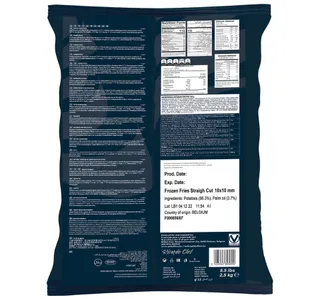 Ricardo Chef Frozen Fries 10x10mm 2 5 Kg