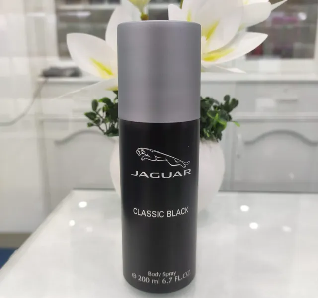 Jaguar Men S Classic Black Deodorant Body Spray 200 Ml