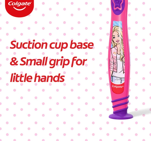 Colgate Barbie Kids Toothbrush Extra Soft For 6 Years Assorted Colours 1 Pc