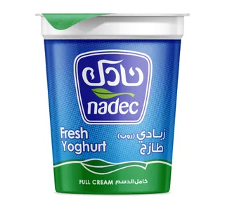 نادك زبادي طازج كامل الدسم 400جم