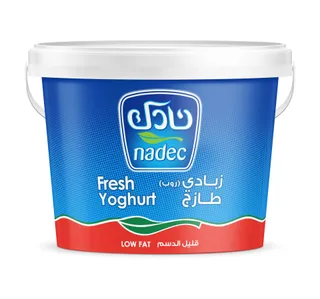 نادك زبادي طازج قليل الدسم 2 كجم