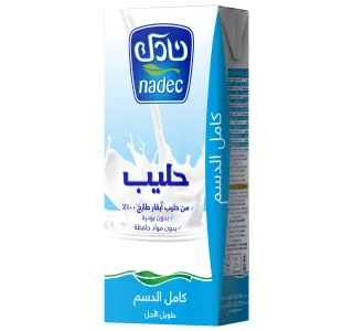 نادك حليب كامل الدسم طويل الأجل 18 × 200 مل