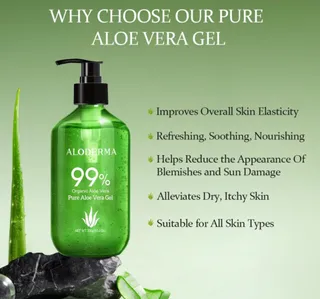 Aloderma Organic Pure Aloe Vera Gel 300 g